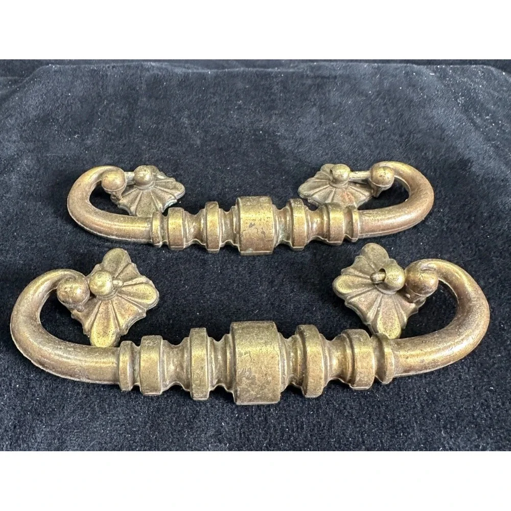 Vintage Brass Drawer Pull Handles Vintage Hardware 6.25